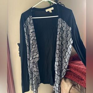 Michael Kors Black and Gray Women's Sweater